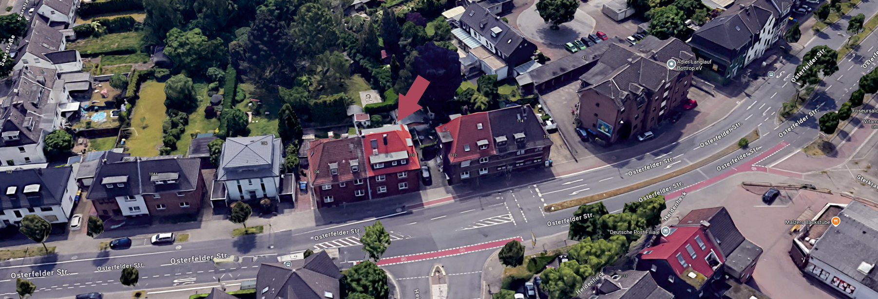 Stilvolle Maisonette mit Designer-Küche und Sonnenbalkon am Rande der Bottroper Innenstadt 